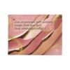 Inspirational Quote Soft Polyester Blanket — "Live on purpose, with purpose! Laugh, from the gut! Love, unapologetically!"
