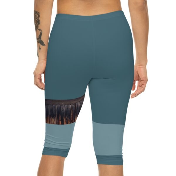 Black Beauty Capri Leggings — Women’s Black AOP Fitness Capri
