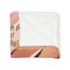 Inspirational Quote Soft Polyester Blanket — "Live on purpose, with purpose! Laugh, from the gut! Love, unapologetically!"