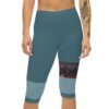 Black Beauty Capri Leggings — Women’s Black AOP Fitness Capri