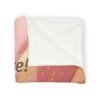 Inspirational Quote Soft Polyester Blanket — "Live on purpose, with purpose! Laugh, from the gut! Love, unapologetically!"