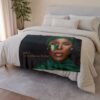Africa More Than Beautiful Original Blanket | African Woman Portrait, Nigerian Flag Face Paint