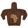 Africa Leather Patch Zip Hoodie — 54 Africa Design