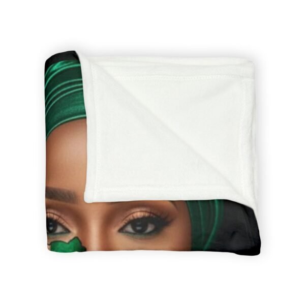 Africa More Than Beautiful Original Blanket | African Woman Portrait, Nigerian Flag Face Paint