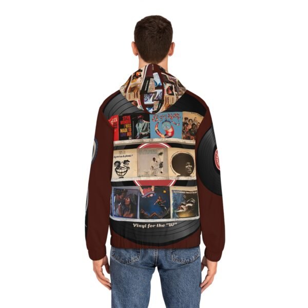 Vinal For The "W" Full-Zip Hoodie, Unique Graphic Sweatshirt, Vintage music Apparel, Cozy Unisex Outerwear, Great Gift for Music Lovers