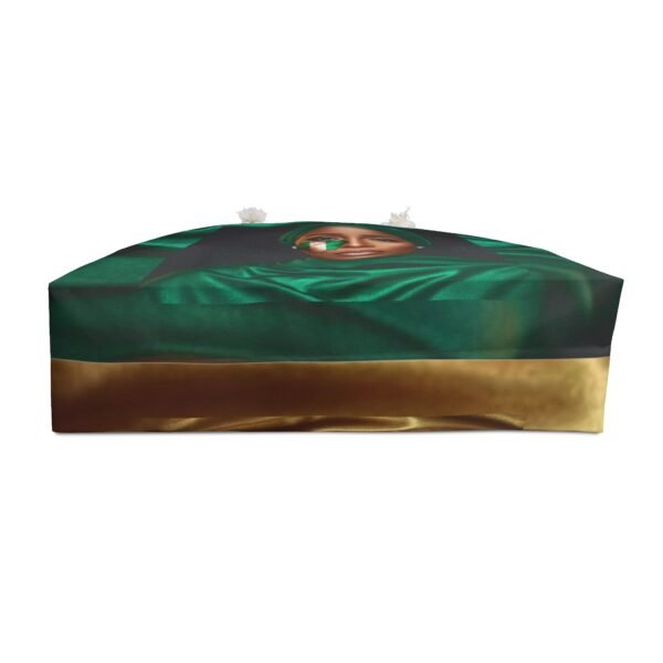Nigerian Woman Portrait Weekender Bag | Green or Gold Hijab Travel Tote