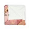 Inspirational Quote Soft Polyester Blanket — "Live on purpose, with purpose! Laugh, from the gut! Love, unapologetically!"
