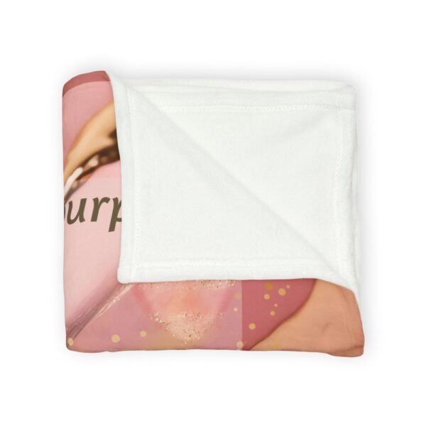 Inspirational Quote Soft Polyester Blanket — "Live on purpose, with purpose! Laugh, from the gut! Love, unapologetically!"