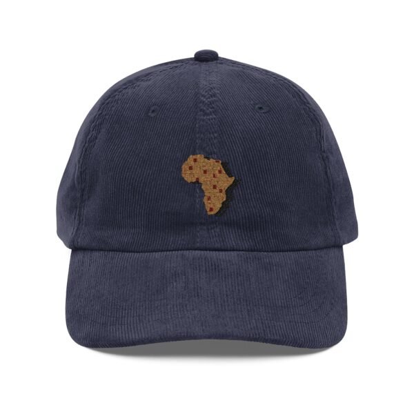 Africa Patchwork Embroidered Corduroy Cap