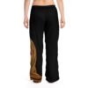 Gold Hijab Woman Pajama Pants | Black All-Over Print