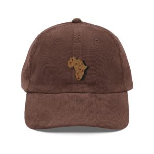 Africa Patchwork Embroidered Corduroy Cap