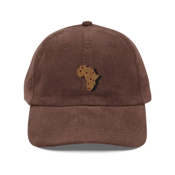 Africa Patchwork Embroidered Corduroy Cap