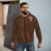 Africa Leather Patch Zip Hoodie — 54 Africa Design