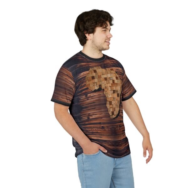 9950053799827884153_2048.jpeg Wood Mosaic Africa T-Shirt – Rustic Africa Map All-Over Print Tee