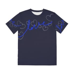 Faith 'To Know Him by Name' Men's Polyester Tee — Hebrew YHWH Love Graphic