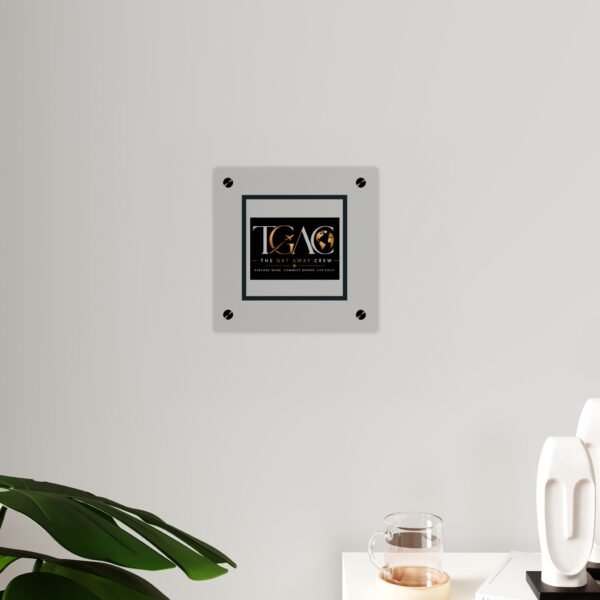 Acrylic Wall Art Panel — "TGAC: The Get Away Crew" Travel Logo Plaque