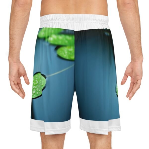 14913051615928727790_2048.jpeg Lily Pad Water Droplet Basketball Shorts – Nature Print AOP