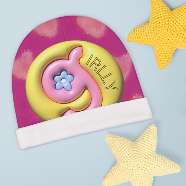 15282786217940349493_2048.jpeg Girly Pink Heart I Mean I Guess Baby Beanie