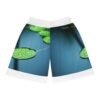 15313343588032769489_2048.jpeg Lily Pad Water Droplet Basketball Shorts – Nature Print AOP