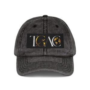 Vintage Embroidered Cap — TGAG Logo Distressed Cotton Hat