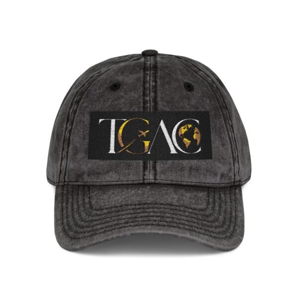Vintage Embroidered Cap — TGAG Logo Distressed Cotton Hat
