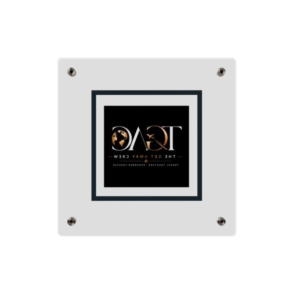Acrylic Wall Art Panel — "TGAC: The Get Away Crew" Travel Logo Plaque