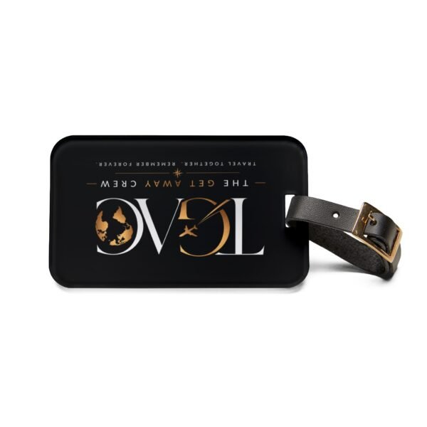 Luggage Tag - 'TGAC The Getaway Crew' Travel ID Tag with Globe & Plane Logo