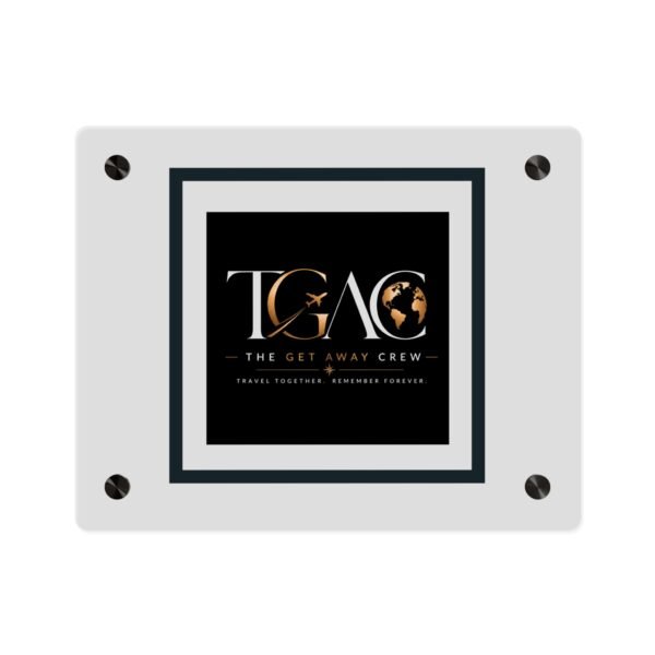 1693907638456398320_2048.jpeg Acrylic Wall Art Panel — "TGAC: The Get Away Crew" Travel Logo Plaque