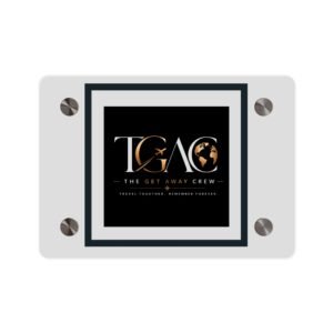 Acrylic Wall Art Panel — "TGAC: The Get Away Crew" Travel Logo Plaque