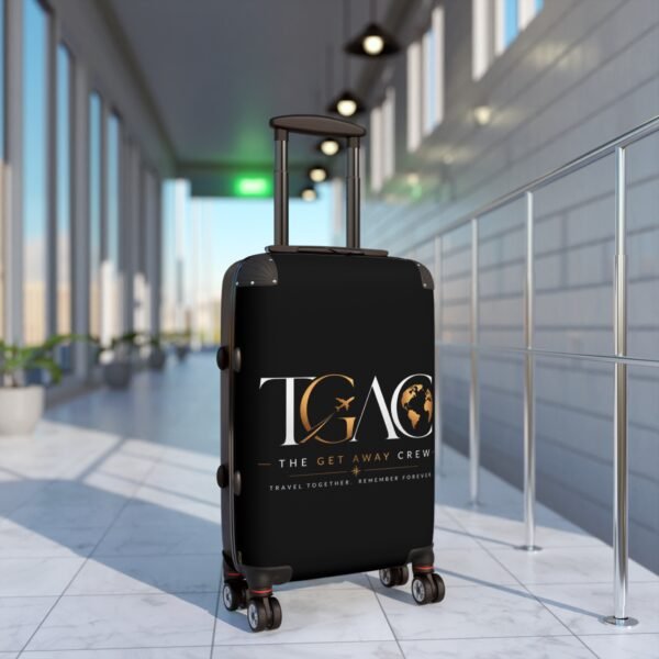 17492175482835297200_2048.jpeg Suitcase - 'TGAÇ The Get Away Crew' Travel Carry-On Luggage with Logo