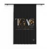 17592268488351300764_2048.jpeg Sheer Window Curtain — 'The Get Away Crew' Travel Logo Black Sheer Curtain