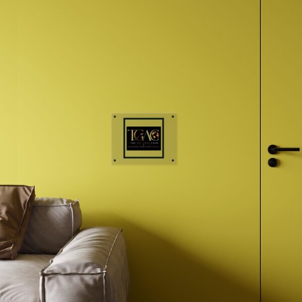 Acrylic Wall Art Panel — "TGAC: The Get Away Crew" Travel Logo Plaque