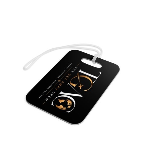 TGAC Travel Luggage Tag — The Getaway Crew Black & Gold Passport ID Tag