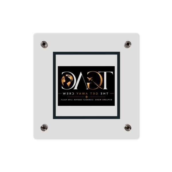 Acrylic Wall Art Panel — "TGAC: The Get Away Crew" Travel Logo Plaque