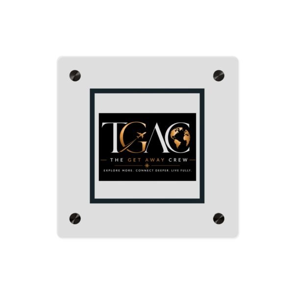 Acrylic Wall Art Panel — "TGAC: The Get Away Crew" Travel Logo Plaque