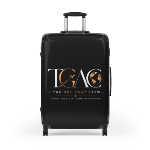 2841707698438292805_2048.jpeg Suitcase - 'TGAÇ The Get Away Crew' Travel Carry-On Luggage with Logo