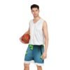 2865019397237974972_2048.jpeg Lily Pad Water Droplet Basketball Shorts – Nature Print AOP