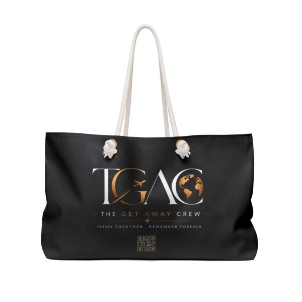 3423676897919117939_2048.jpeg Weekender Bag — The Get Away Crew (TGAC) Travel Tote | Luxury Black Carryall for Trips & Vacations