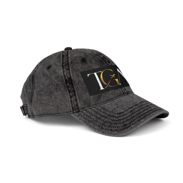 Vintage Embroidered Cap — TGAG Logo Distressed Cotton Hat