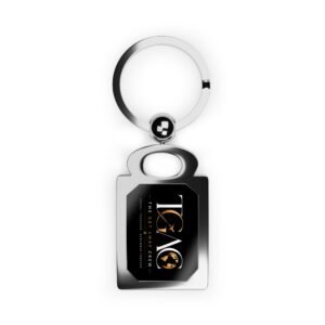 Rectangle Photo Keyring — Personalized Metal Keychain with Photo Insert