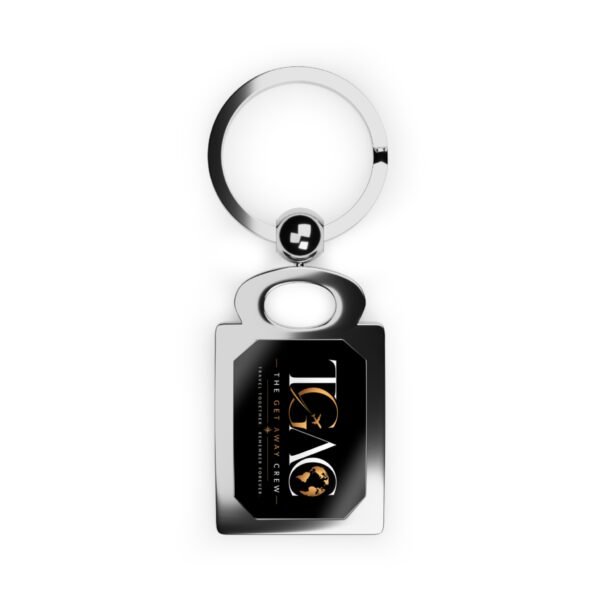 Rectangle Photo Keyring — Personalized Metal Keychain with Photo Insert