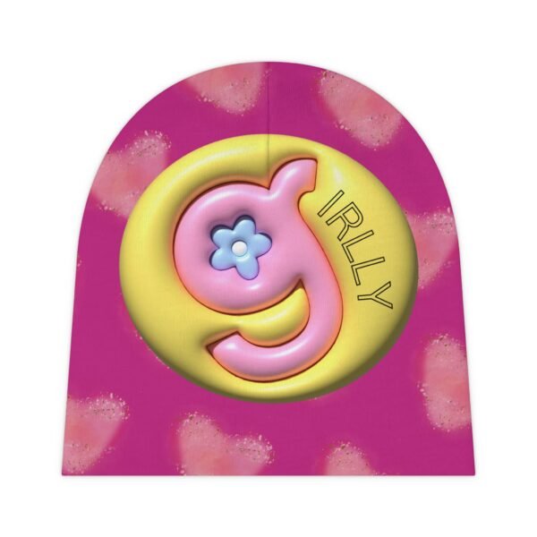 4501003801733992125_2048.jpeg Girly Pink Heart I Mean I Guess Baby Beanie