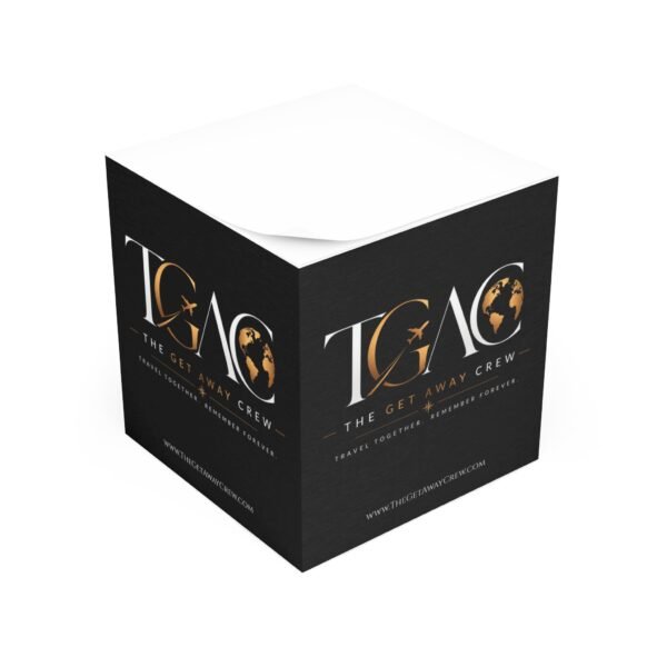 Note Cube — The Get Away Crew Logo Sticky Note Cube (Travel Journal Accessory)