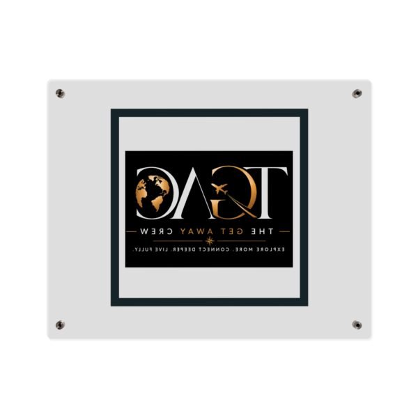 Acrylic Wall Art Panel — "TGAC: The Get Away Crew" Travel Logo Plaque