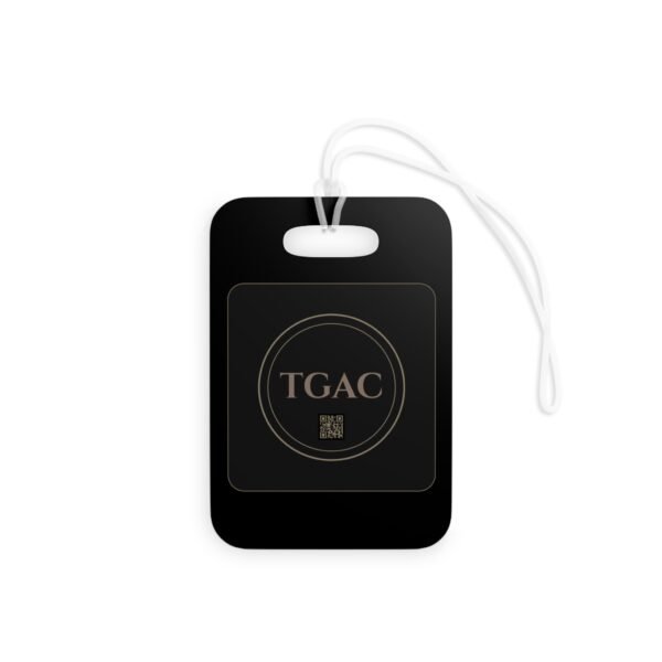 TGAC Travel Luggage Tag — The Getaway Crew Black & Gold Passport ID Tag