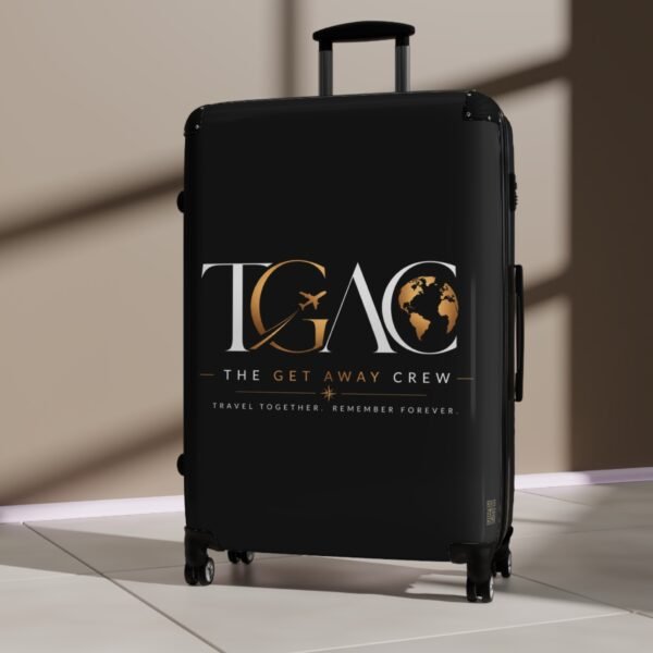 7032089627870583348_2048.jpeg Suitcase - 'TGAÇ The Get Away Crew' Travel Carry-On Luggage with Logo