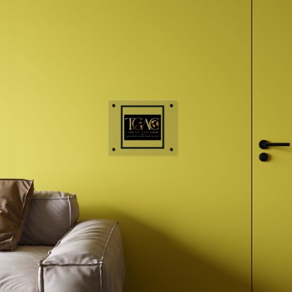 Acrylic Wall Art Panel — "TGAC: The Get Away Crew" Travel Logo Plaque