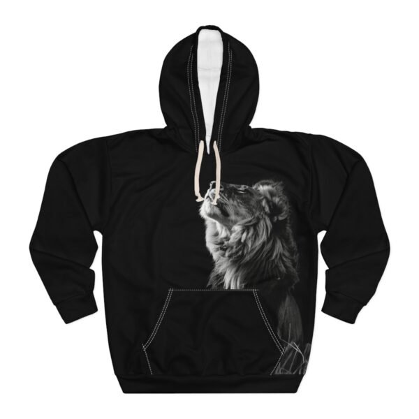 18237461279069359668_2048.jpeg Lion King Hoodie — Black Graphic Pullover with 'KING' Text
