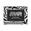 ASAP! Chrome Text Zebra Stripe Blanket — Soft Polyester Cozy Throw