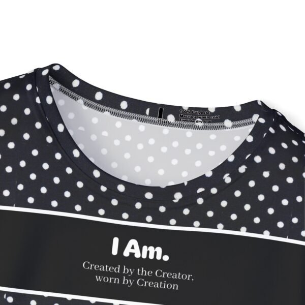 12513996537182857702_2048.jpeg Men's Polka Dot Sports Jersey — 'I Am.' Motivational Athletic Tee